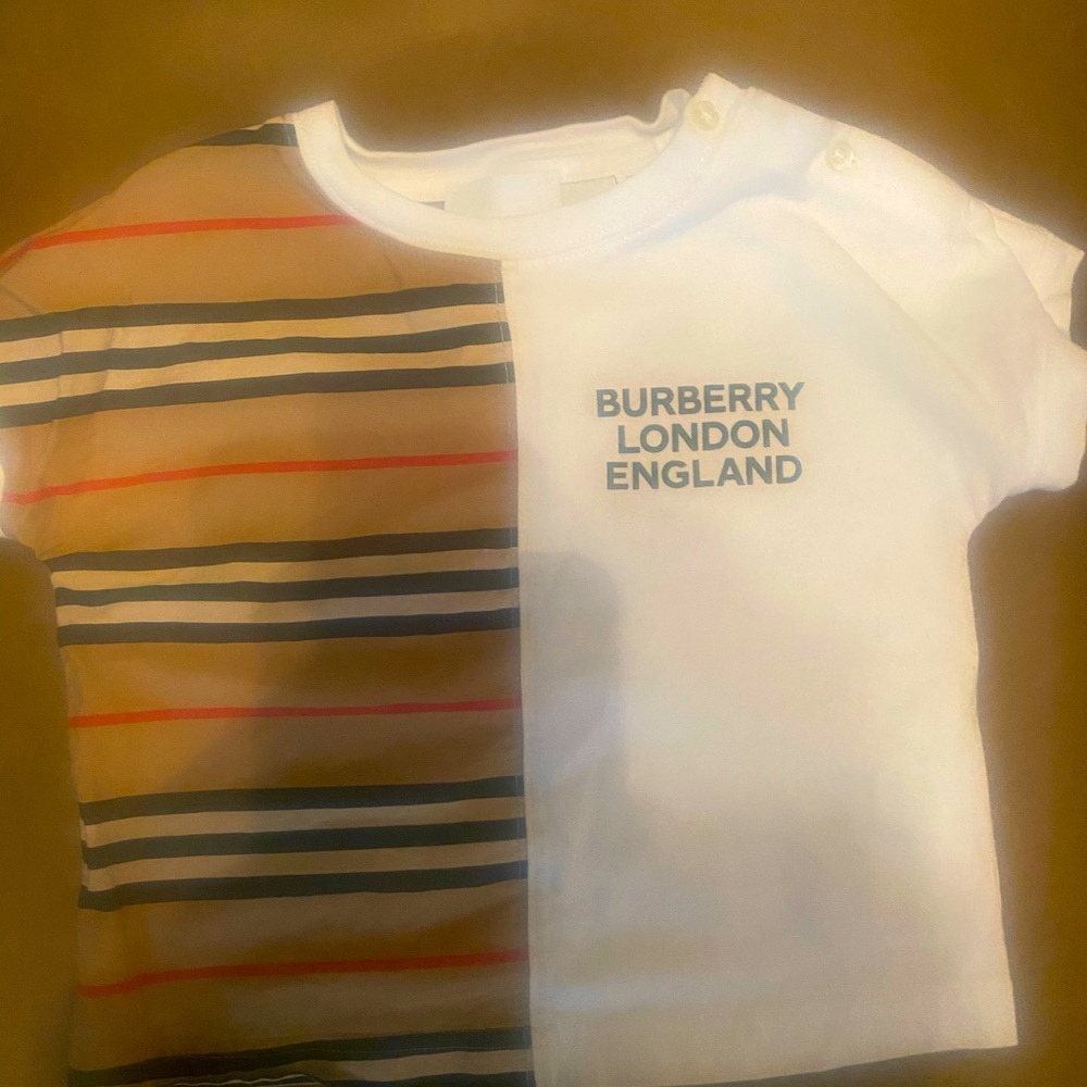 12 mo Burberry t shirt